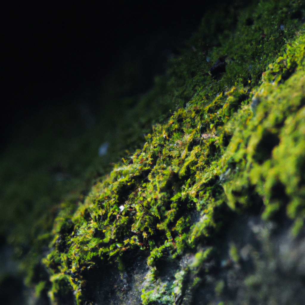 Natural green moss on a rock with soft bokeh — calming coaching contact background